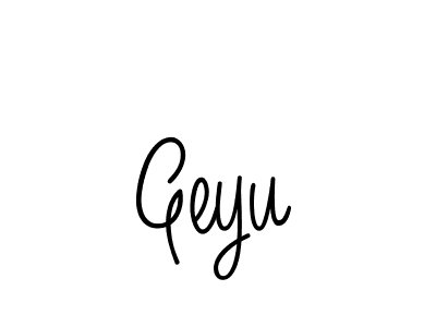 Create a beautiful signature design for name Geyu. With this signature (Angelique-Rose-font-FFP) fonts, you can make a handwritten signature for free. Geyu signature style 5 images and pictures png