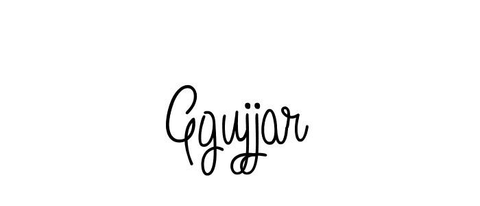 You should practise on your own different ways (Angelique-Rose-font-FFP) to write your name (Ggujjar) in signature. don't let someone else do it for you. Ggujjar signature style 5 images and pictures png