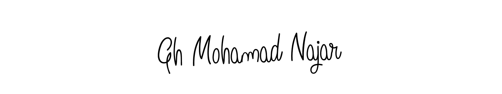 How to make Gh Mohamad Najar signature? Angelique-Rose-font-FFP is a professional autograph style. Create handwritten signature for Gh Mohamad Najar name. Gh Mohamad Najar signature style 5 images and pictures png