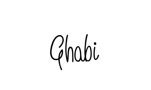 if you are searching for the best signature style for your name Ghabi. so please give up your signature search. here we have designed multiple signature styles  using Angelique-Rose-font-FFP. Ghabi signature style 5 images and pictures png