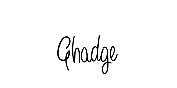 Create a beautiful signature design for name Ghadge. With this signature (Angelique-Rose-font-FFP) fonts, you can make a handwritten signature for free. Ghadge signature style 5 images and pictures png