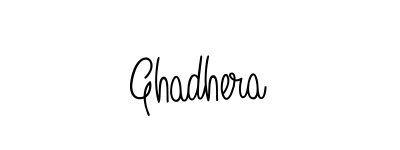 Create a beautiful signature design for name Ghadhera. With this signature (Angelique-Rose-font-FFP) fonts, you can make a handwritten signature for free. Ghadhera signature style 5 images and pictures png