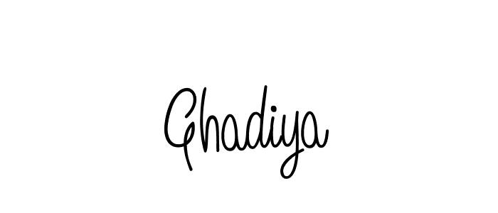Also we have Ghadiya name is the best signature style. Create professional handwritten signature collection using Angelique-Rose-font-FFP autograph style. Ghadiya signature style 5 images and pictures png