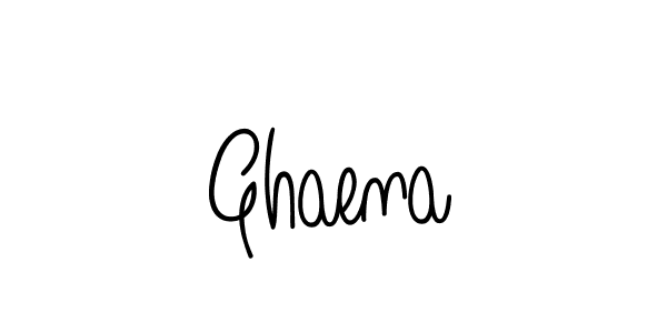 Ghaena stylish signature style. Best Handwritten Sign (Angelique-Rose-font-FFP) for my name. Handwritten Signature Collection Ideas for my name Ghaena. Ghaena signature style 5 images and pictures png