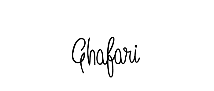 Design your own signature with our free online signature maker. With this signature software, you can create a handwritten (Angelique-Rose-font-FFP) signature for name Ghafari. Ghafari signature style 5 images and pictures png