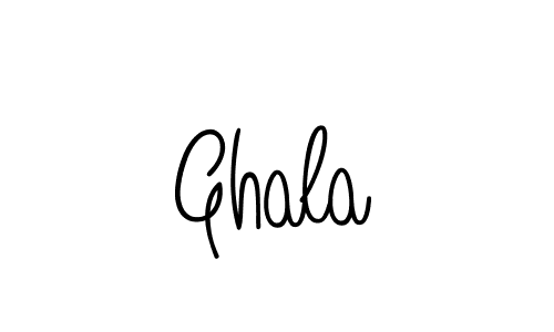 How to make Ghala name signature. Use Angelique-Rose-font-FFP style for creating short signs online. This is the latest handwritten sign. Ghala signature style 5 images and pictures png