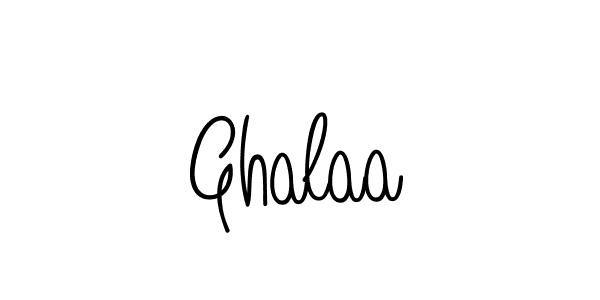 Create a beautiful signature design for name Ghalaa. With this signature (Angelique-Rose-font-FFP) fonts, you can make a handwritten signature for free. Ghalaa signature style 5 images and pictures png