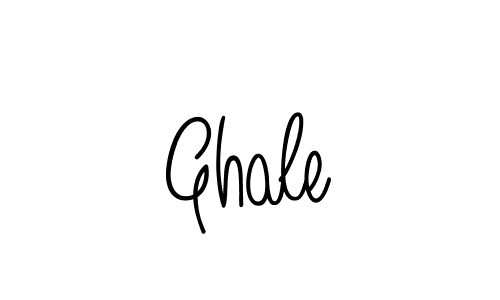 Use a signature maker to create a handwritten signature online. With this signature software, you can design (Angelique-Rose-font-FFP) your own signature for name Ghale. Ghale signature style 5 images and pictures png
