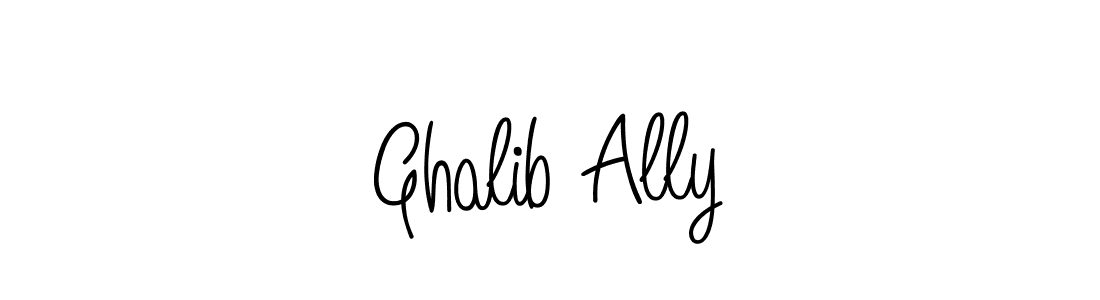 Ghalib Ally stylish signature style. Best Handwritten Sign (Angelique-Rose-font-FFP) for my name. Handwritten Signature Collection Ideas for my name Ghalib Ally. Ghalib Ally signature style 5 images and pictures png