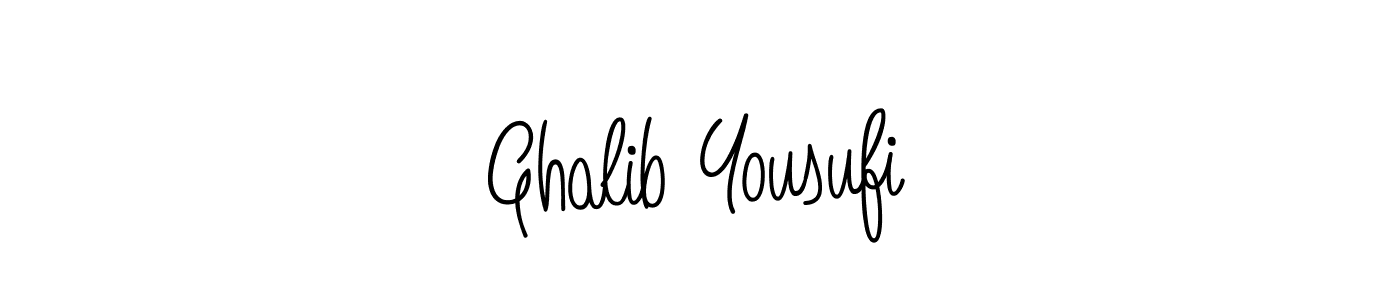 How to make Ghalib Yousufi signature? Angelique-Rose-font-FFP is a professional autograph style. Create handwritten signature for Ghalib Yousufi name. Ghalib Yousufi signature style 5 images and pictures png