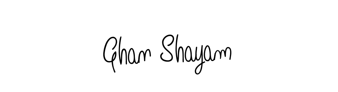 Make a beautiful signature design for name Ghan Shayam. Use this online signature maker to create a handwritten signature for free. Ghan Shayam signature style 5 images and pictures png