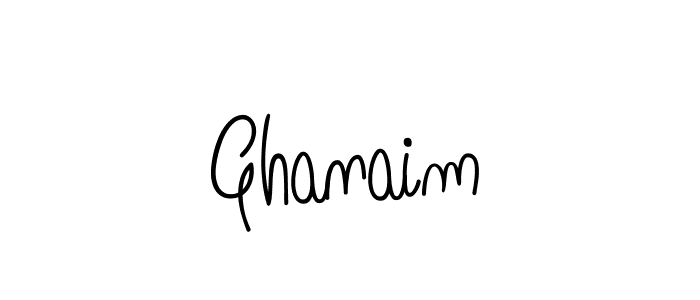 if you are searching for the best signature style for your name Ghanaim. so please give up your signature search. here we have designed multiple signature styles  using Angelique-Rose-font-FFP. Ghanaim signature style 5 images and pictures png