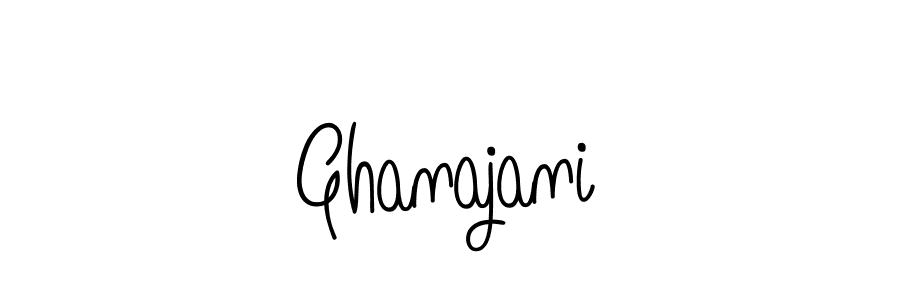Use a signature maker to create a handwritten signature online. With this signature software, you can design (Angelique-Rose-font-FFP) your own signature for name Ghanajani. Ghanajani signature style 5 images and pictures png