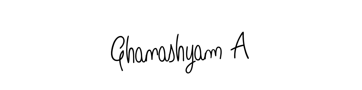 Also You can easily find your signature by using the search form. We will create Ghanashyam A name handwritten signature images for you free of cost using Angelique-Rose-font-FFP sign style. Ghanashyam A signature style 5 images and pictures png