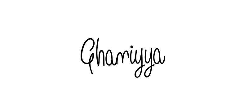 if you are searching for the best signature style for your name Ghaniyya. so please give up your signature search. here we have designed multiple signature styles  using Angelique-Rose-font-FFP. Ghaniyya signature style 5 images and pictures png