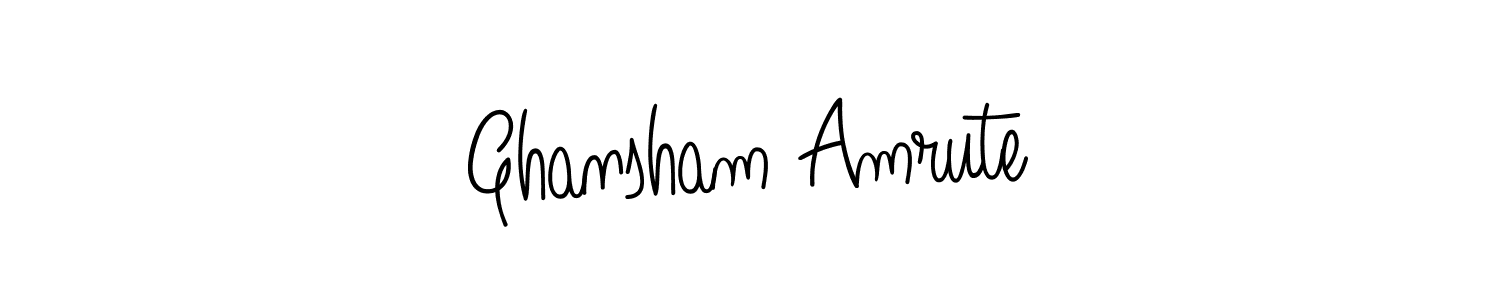 How to Draw Ghansham Amrute signature style? Angelique-Rose-font-FFP is a latest design signature styles for name Ghansham Amrute. Ghansham Amrute signature style 5 images and pictures png
