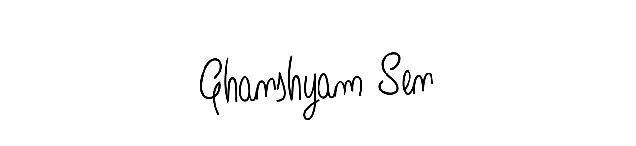 Make a short Ghanshyam Sen signature style. Manage your documents anywhere anytime using Angelique-Rose-font-FFP. Create and add eSignatures, submit forms, share and send files easily. Ghanshyam Sen signature style 5 images and pictures png