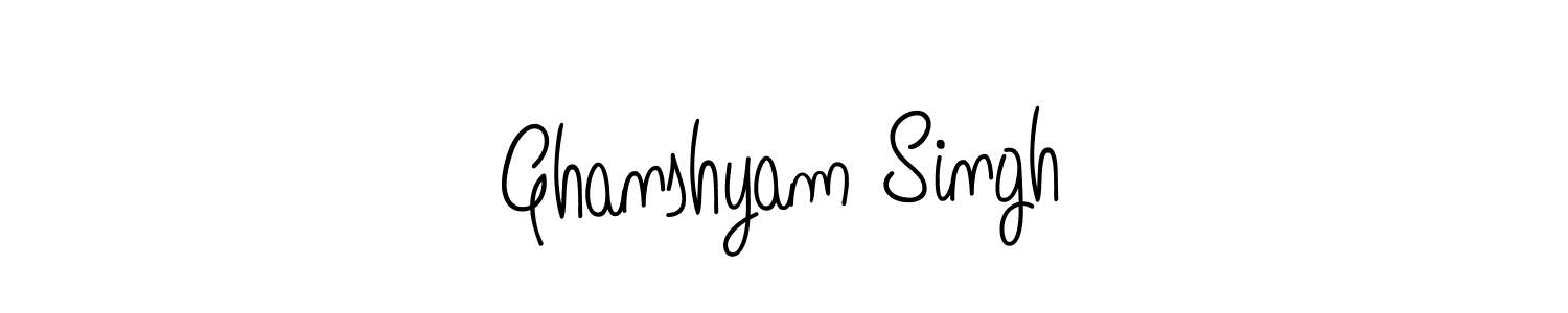 Ghanshyam Singh stylish signature style. Best Handwritten Sign (Angelique-Rose-font-FFP) for my name. Handwritten Signature Collection Ideas for my name Ghanshyam Singh. Ghanshyam Singh signature style 5 images and pictures png