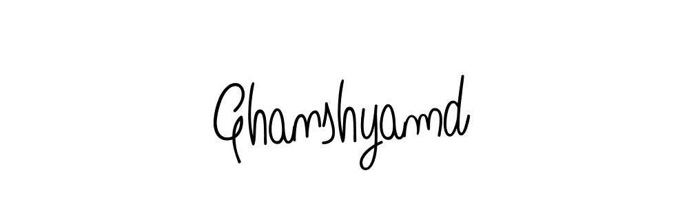 Make a beautiful signature design for name Ghanshyamd. Use this online signature maker to create a handwritten signature for free. Ghanshyamd signature style 5 images and pictures png