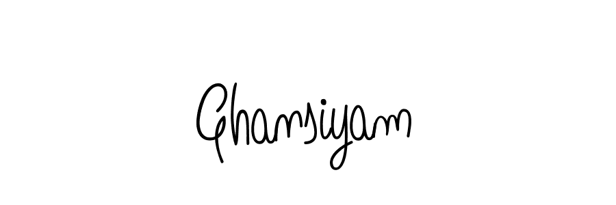 if you are searching for the best signature style for your name Ghansiyam. so please give up your signature search. here we have designed multiple signature styles  using Angelique-Rose-font-FFP. Ghansiyam signature style 5 images and pictures png