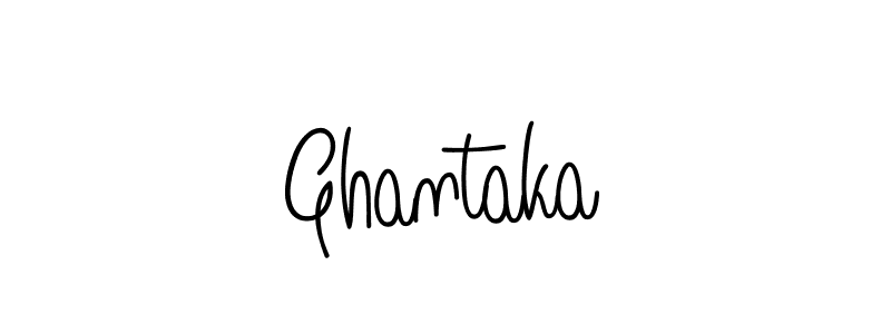 How to make Ghantaka name signature. Use Angelique-Rose-font-FFP style for creating short signs online. This is the latest handwritten sign. Ghantaka signature style 5 images and pictures png