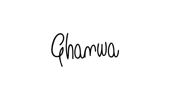 Use a signature maker to create a handwritten signature online. With this signature software, you can design (Angelique-Rose-font-FFP) your own signature for name Ghanwa. Ghanwa signature style 5 images and pictures png