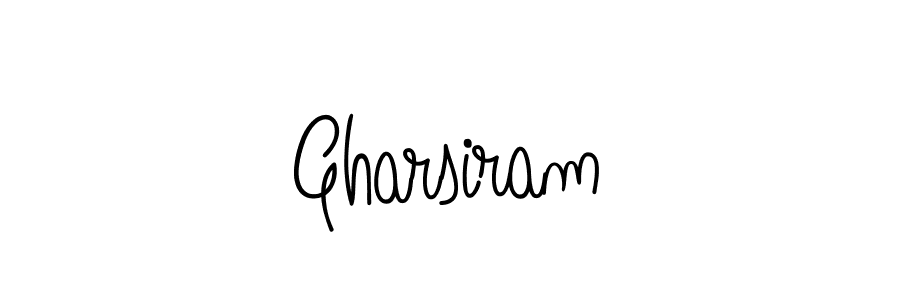 Make a beautiful signature design for name Gharsiram. Use this online signature maker to create a handwritten signature for free. Gharsiram signature style 5 images and pictures png