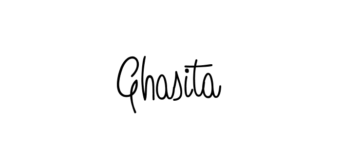 The best way (Angelique-Rose-font-FFP) to make a short signature is to pick only two or three words in your name. The name Ghasita include a total of six letters. For converting this name. Ghasita signature style 5 images and pictures png