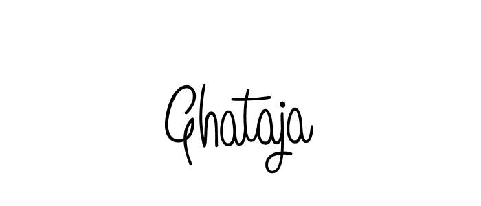 Design your own signature with our free online signature maker. With this signature software, you can create a handwritten (Angelique-Rose-font-FFP) signature for name Ghataja. Ghataja signature style 5 images and pictures png