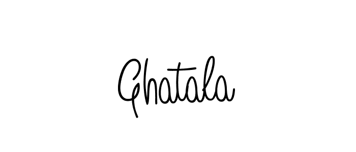 Make a beautiful signature design for name Ghatala. With this signature (Angelique-Rose-font-FFP) style, you can create a handwritten signature for free. Ghatala signature style 5 images and pictures png