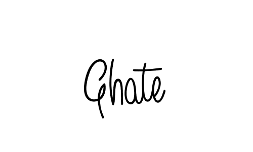 Create a beautiful signature design for name Ghate. With this signature (Angelique-Rose-font-FFP) fonts, you can make a handwritten signature for free. Ghate signature style 5 images and pictures png