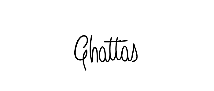 Use a signature maker to create a handwritten signature online. With this signature software, you can design (Angelique-Rose-font-FFP) your own signature for name Ghattas. Ghattas signature style 5 images and pictures png