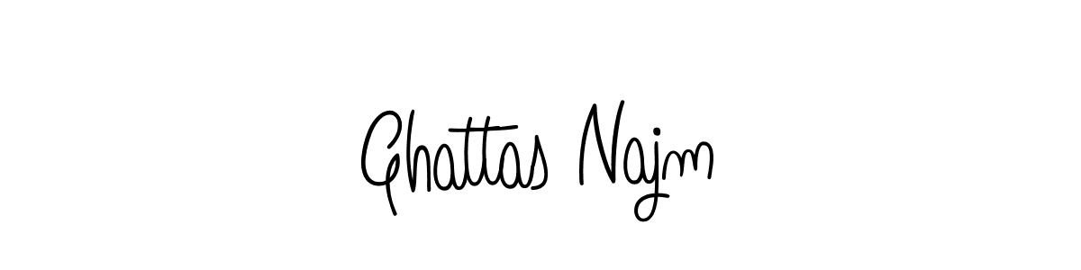 You should practise on your own different ways (Angelique-Rose-font-FFP) to write your name (Ghattas Najm) in signature. don't let someone else do it for you. Ghattas Najm signature style 5 images and pictures png