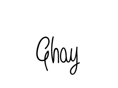 Design your own signature with our free online signature maker. With this signature software, you can create a handwritten (Angelique-Rose-font-FFP) signature for name Ghay. Ghay signature style 5 images and pictures png