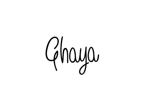 if you are searching for the best signature style for your name Ghaya. so please give up your signature search. here we have designed multiple signature styles  using Angelique-Rose-font-FFP. Ghaya signature style 5 images and pictures png