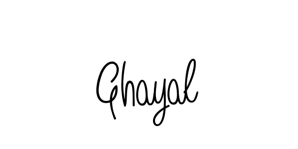 Once you've used our free online signature maker to create your best signature Angelique-Rose-font-FFP style, it's time to enjoy all of the benefits that Ghayal name signing documents. Ghayal signature style 5 images and pictures png