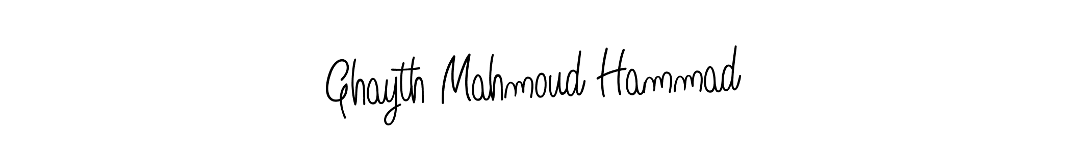 Design your own signature with our free online signature maker. With this signature software, you can create a handwritten (Angelique-Rose-font-FFP) signature for name Ghayth Mahmoud Hammad. Ghayth Mahmoud Hammad signature style 5 images and pictures png