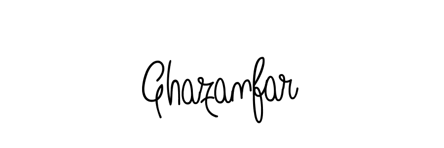 Make a beautiful signature design for name Ghazanfar. With this signature (Angelique-Rose-font-FFP) style, you can create a handwritten signature for free. Ghazanfar signature style 5 images and pictures png