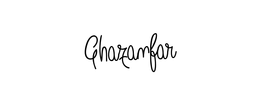 Make a beautiful signature design for name Ghazanfar. With this signature (Angelique-Rose-font-FFP) style, you can create a handwritten signature for free. Ghazanfar signature style 5 images and pictures png