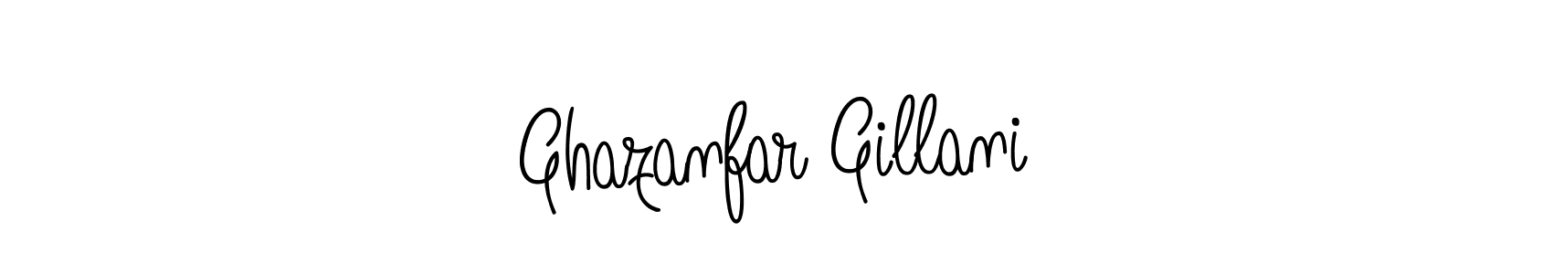 Design your own signature with our free online signature maker. With this signature software, you can create a handwritten (Angelique-Rose-font-FFP) signature for name Ghazanfar Gillani. Ghazanfar Gillani signature style 5 images and pictures png