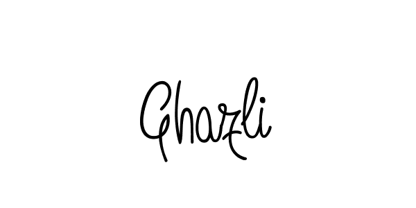 The best way (Angelique-Rose-font-FFP) to make a short signature is to pick only two or three words in your name. The name Ghazli include a total of six letters. For converting this name. Ghazli signature style 5 images and pictures png