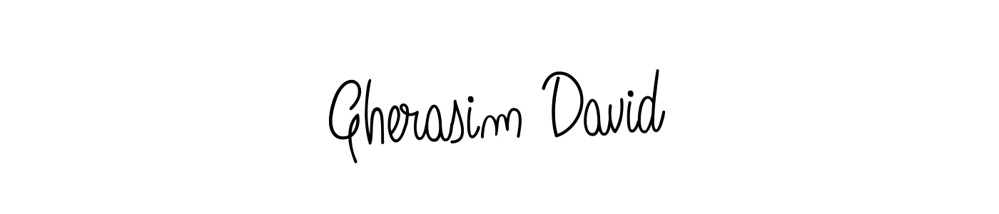 You should practise on your own different ways (Angelique-Rose-font-FFP) to write your name (Gherasim David) in signature. don't let someone else do it for you. Gherasim David signature style 5 images and pictures png