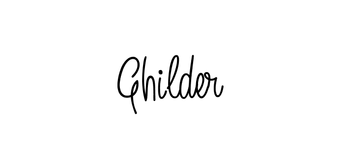 Use a signature maker to create a handwritten signature online. With this signature software, you can design (Angelique-Rose-font-FFP) your own signature for name Ghilder. Ghilder signature style 5 images and pictures png