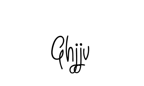How to make Ghjjv name signature. Use Angelique-Rose-font-FFP style for creating short signs online. This is the latest handwritten sign. Ghjjv signature style 5 images and pictures png