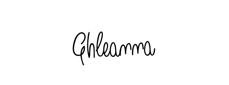 Design your own signature with our free online signature maker. With this signature software, you can create a handwritten (Angelique-Rose-font-FFP) signature for name Ghleanna. Ghleanna signature style 5 images and pictures png