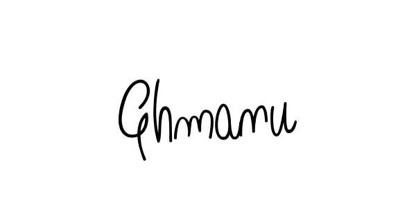 You should practise on your own different ways (Angelique-Rose-font-FFP) to write your name (Ghmanu) in signature. don't let someone else do it for you. Ghmanu signature style 5 images and pictures png