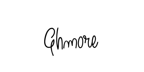 You should practise on your own different ways (Angelique-Rose-font-FFP) to write your name (Ghmore) in signature. don't let someone else do it for you. Ghmore signature style 5 images and pictures png