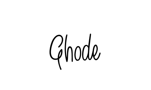 Also we have Ghode name is the best signature style. Create professional handwritten signature collection using Angelique-Rose-font-FFP autograph style. Ghode signature style 5 images and pictures png