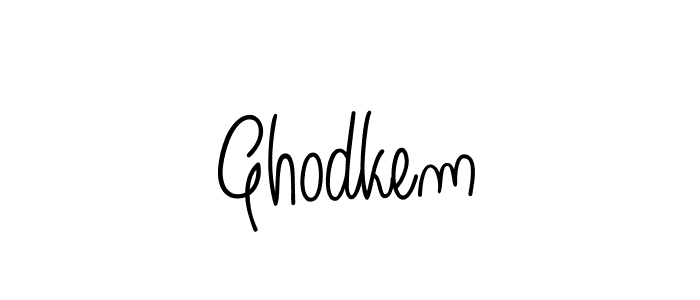 Ghodkem stylish signature style. Best Handwritten Sign (Angelique-Rose-font-FFP) for my name. Handwritten Signature Collection Ideas for my name Ghodkem. Ghodkem signature style 5 images and pictures png