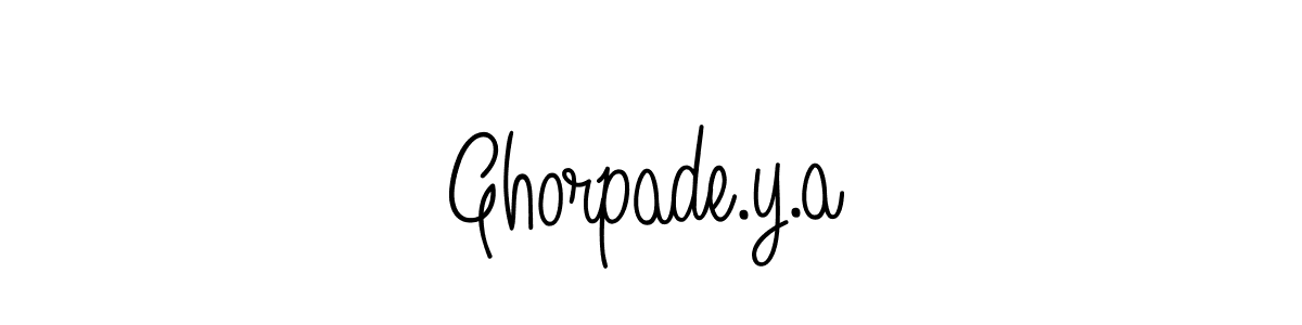 You can use this online signature creator to create a handwritten signature for the name Ghorpade.y.a. This is the best online autograph maker. Ghorpade.y.a signature style 5 images and pictures png